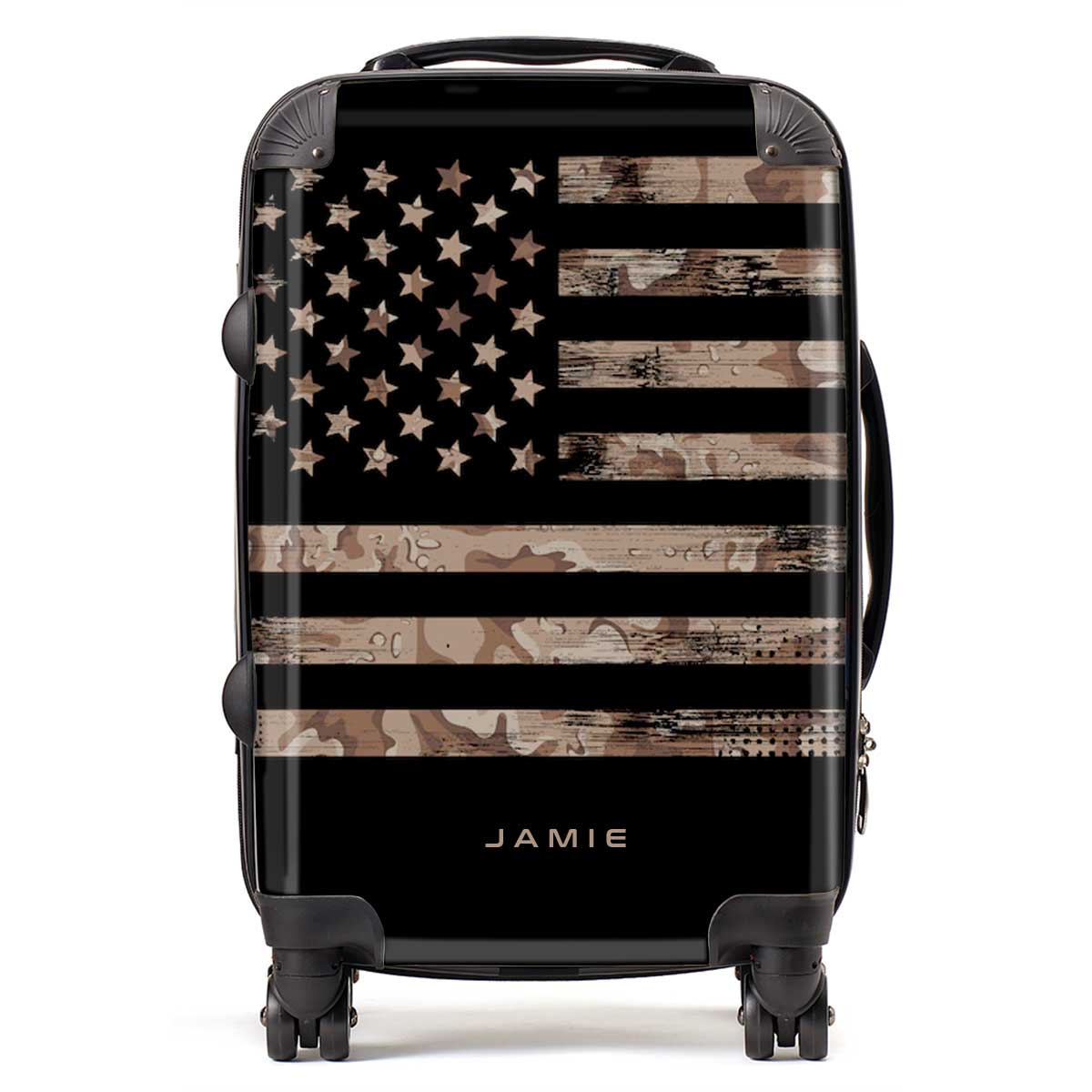 USA MILITARY FLAG NAME LUGGAGE