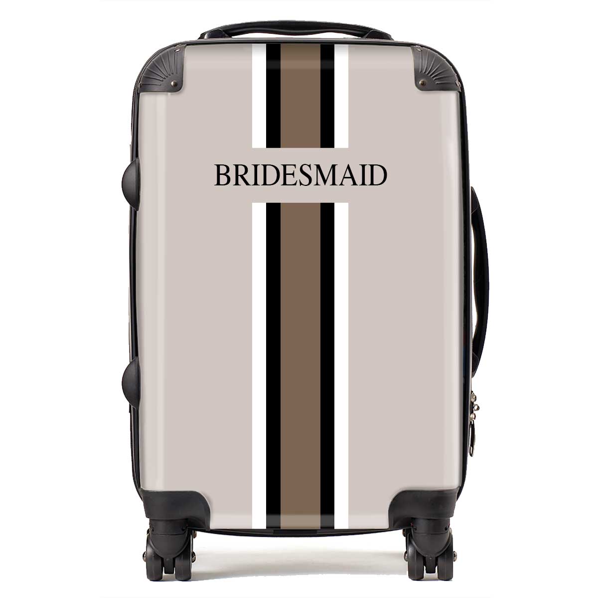 BRIDESMAID BEIGE STRIPE LUGGAGE