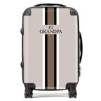 #1 GRANDPA BEIGE STRIPE LUGGAGE