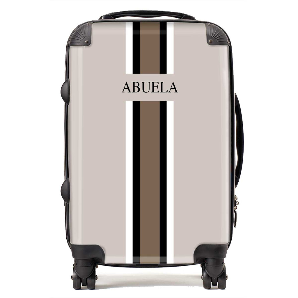 ABUELA BEIGE STRIPE LUGGAGE
