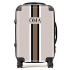 OMA BEIGE STRIPE LUGGAGE