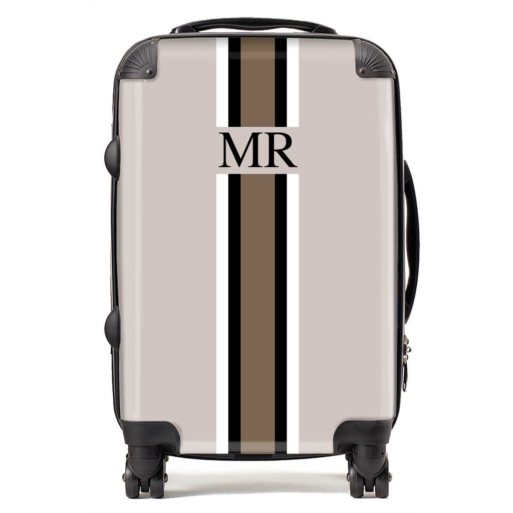 MR BEIGE STRIPE LUGGAGE