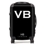 Personalized Black Initial Suitcase