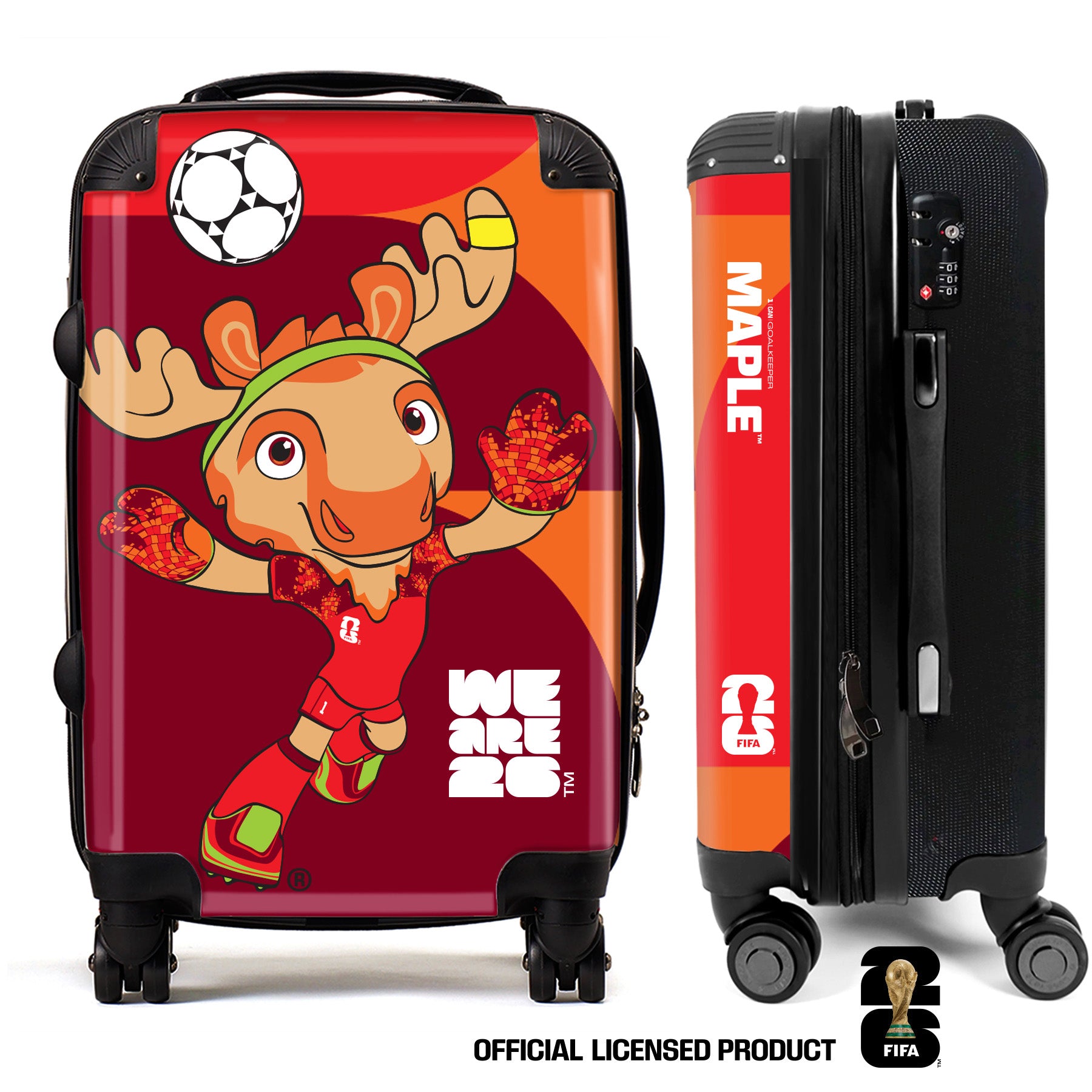 Canada Mascot FIFA World Cup 26™ Suitcase – Official Licensed Product