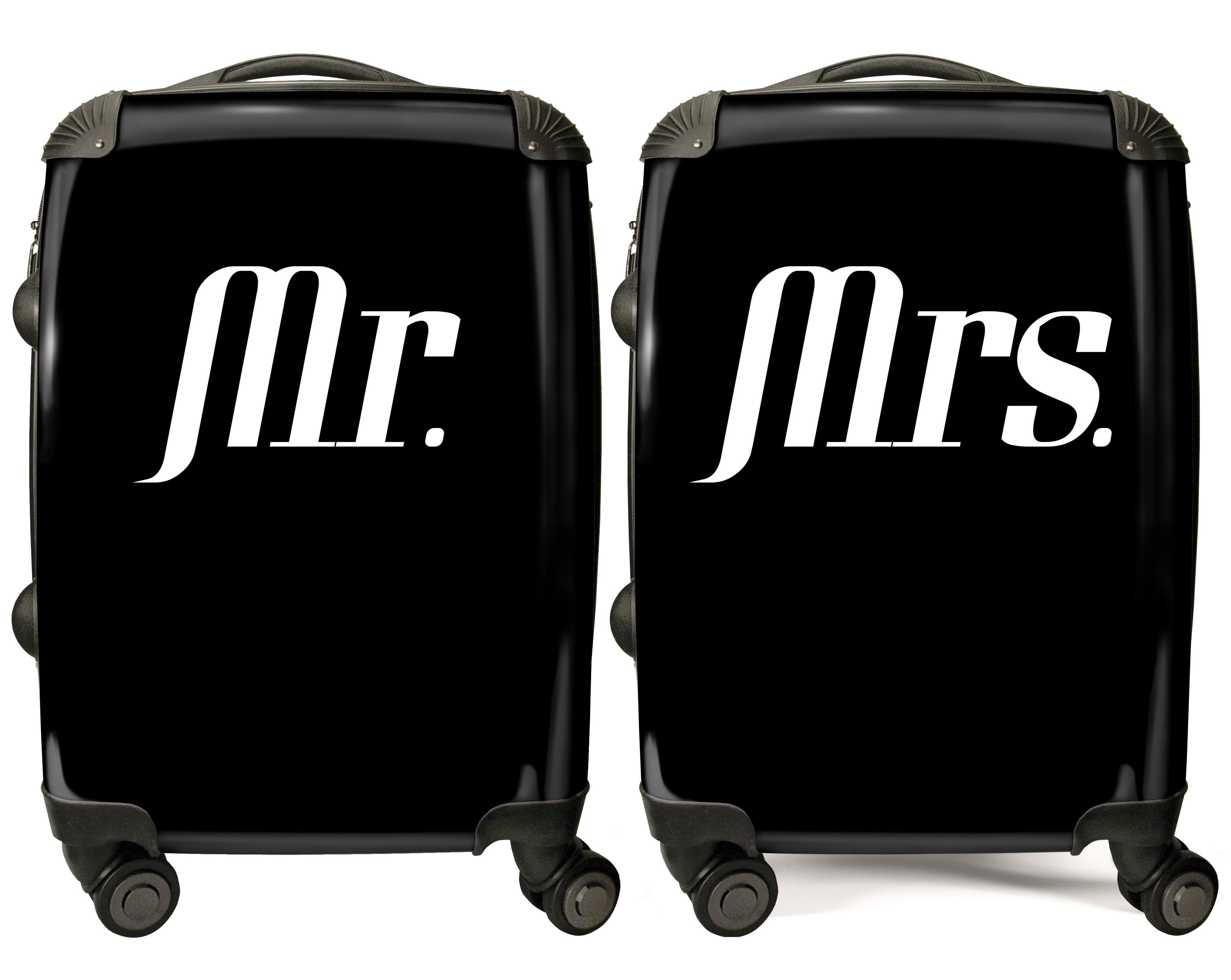 PERSONALIZED MR AND MRS PRINT LUGGAGE