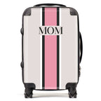 PERSONALIZED NAME PINK STRIPE LUGGAGE