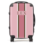 PERSONALIZED NAME ROSE STRIPE LUGGAGE