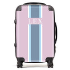 PERSONALIZED NAME PURPLE/BLUE STRIPE LUGGAGE