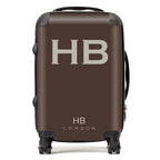 Personalized Espresso Martini with Cream Font Initial Suitcase