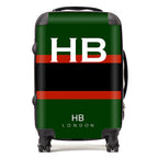 Personalized Rifles Regimental Colours with White Font Initial Suitcase