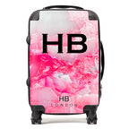 Personalized Hot Pink Onyx Initial Suitcase