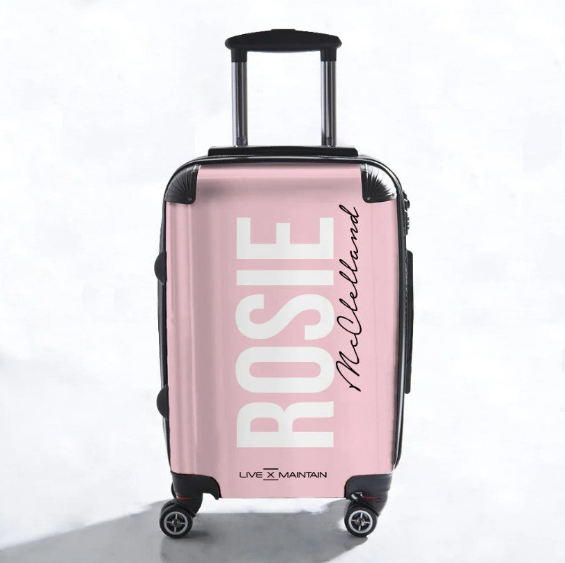 Personalised Bloom Side Name Suitcase