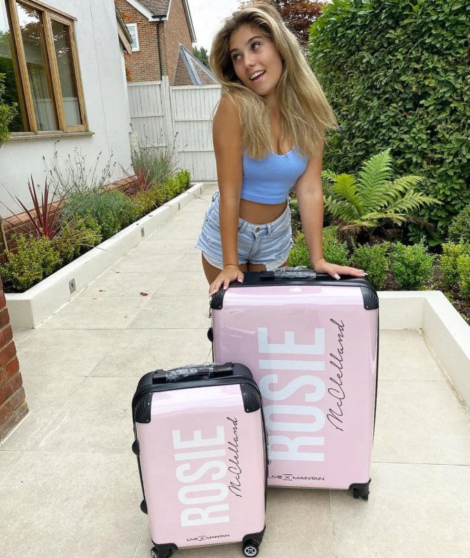 Personalised Bloom Side Name Suitcase