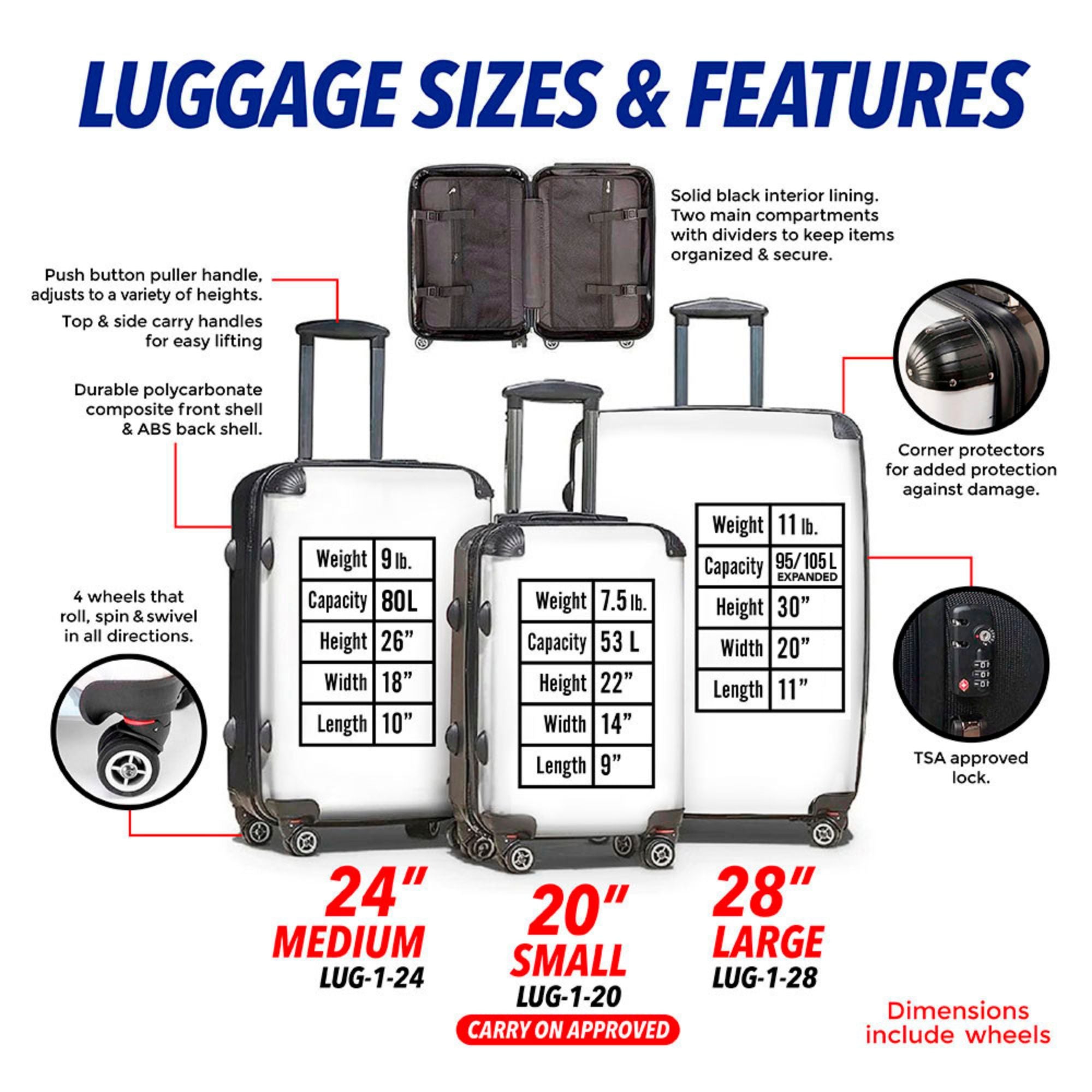 Make America Great Again White  Luggage