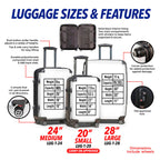 Make America Great Again Black Stripe Luggage