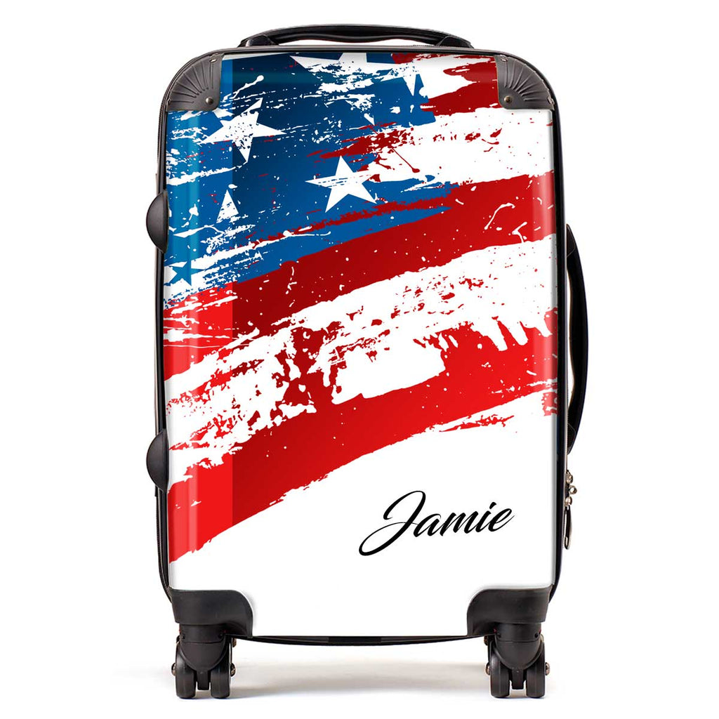USA FLAG NAME LUGGAGE