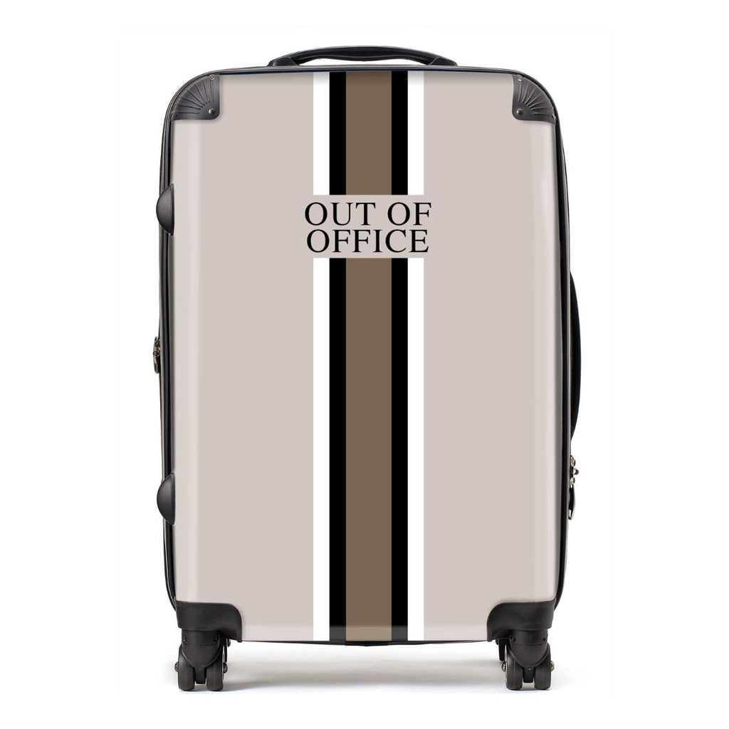 OUT OF OFFICE BEIGE STRIPE LUGGAGE
